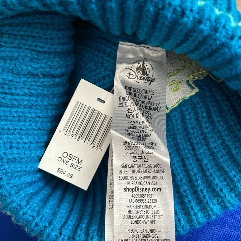 New NWT Disney Parks Disneyland castle knit beanie hat OS